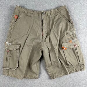 DYE Precision Cargo Shorts Men's Size 30 Khaki Cotton Paintball Live The Life